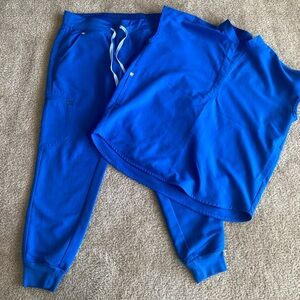 Figs scrubs set, blue